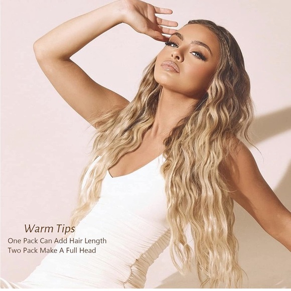 16 Inch (Pack of 1) , Ombre Dark Brown to Platinum Blonde #R2-60A - Picture 2 of 7